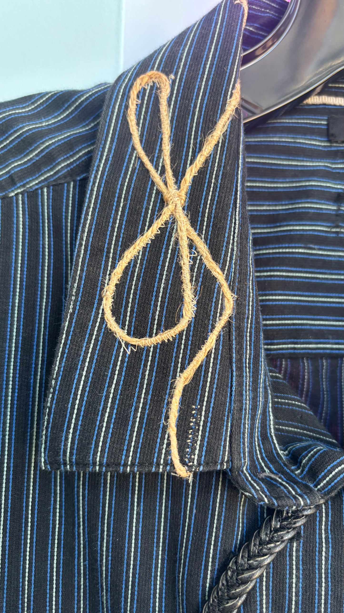 Lux1 Malibu gamblers luck🍀 striped shirt