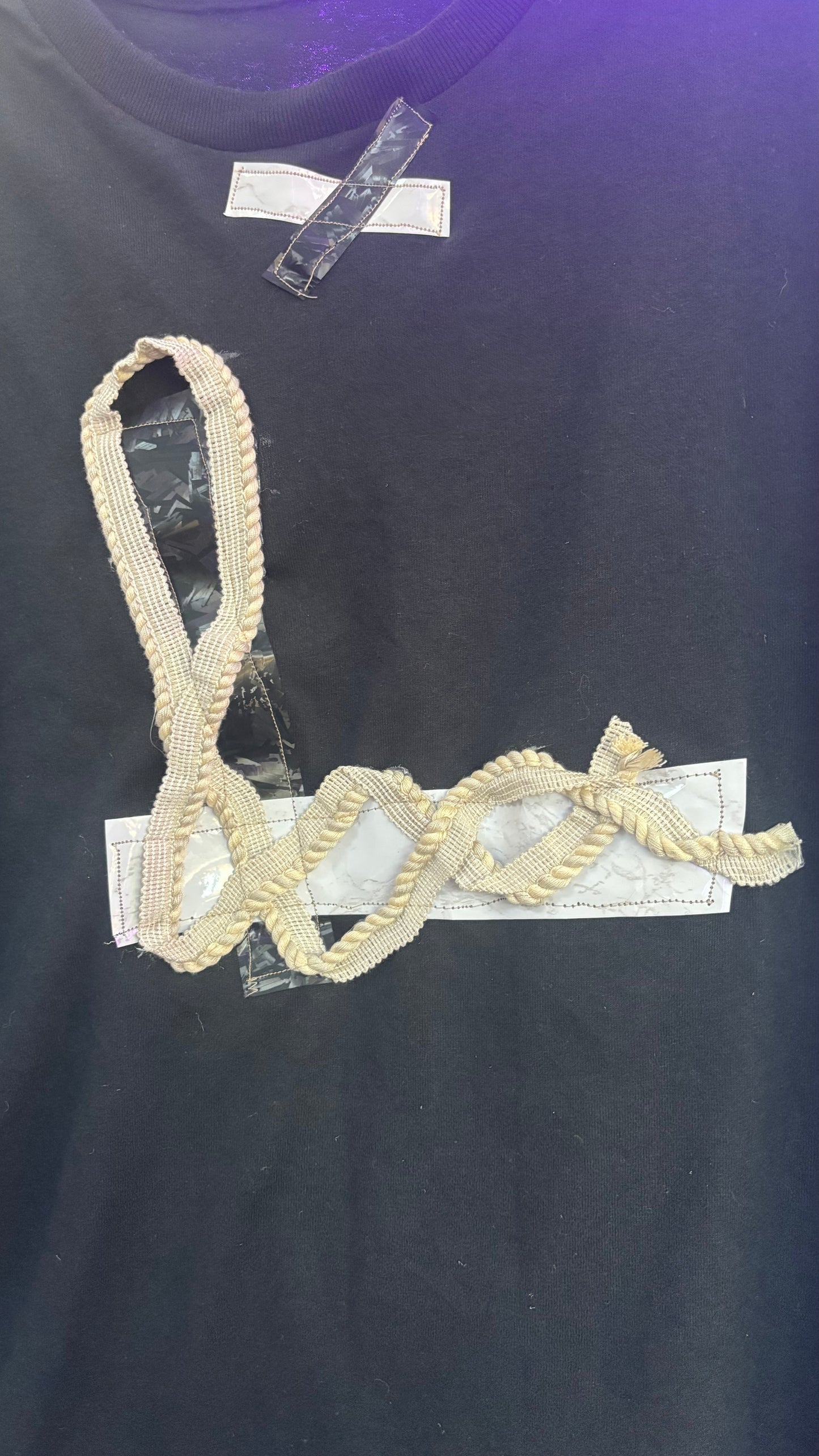 Lux1 malibu Black & White T shirt (Black)