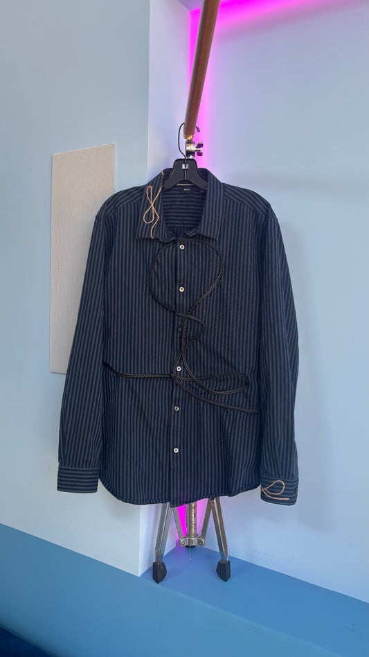 Lux1 Malibu gamblers luck🍀 striped shirt