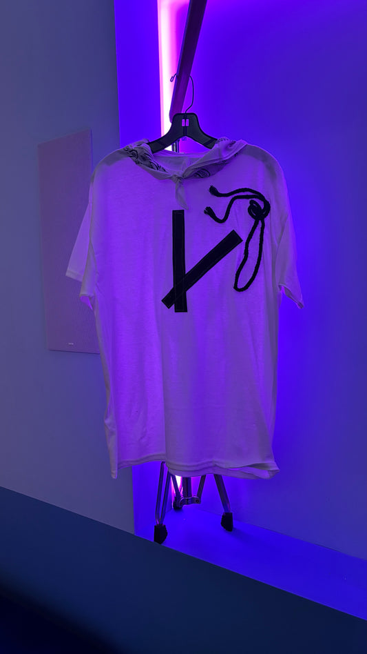 Lux1 malibu “SHOOT OUT” t shirt (White)