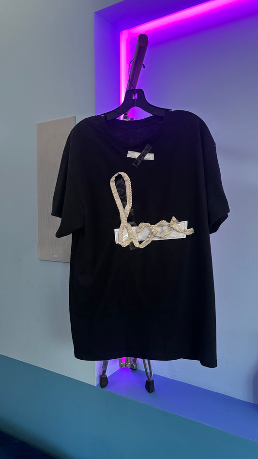 Lux1 malibu Black & White T shirt (Black)