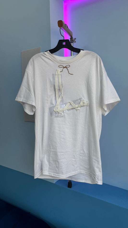 Lux1 malibu Stay afloat (white) t shirt