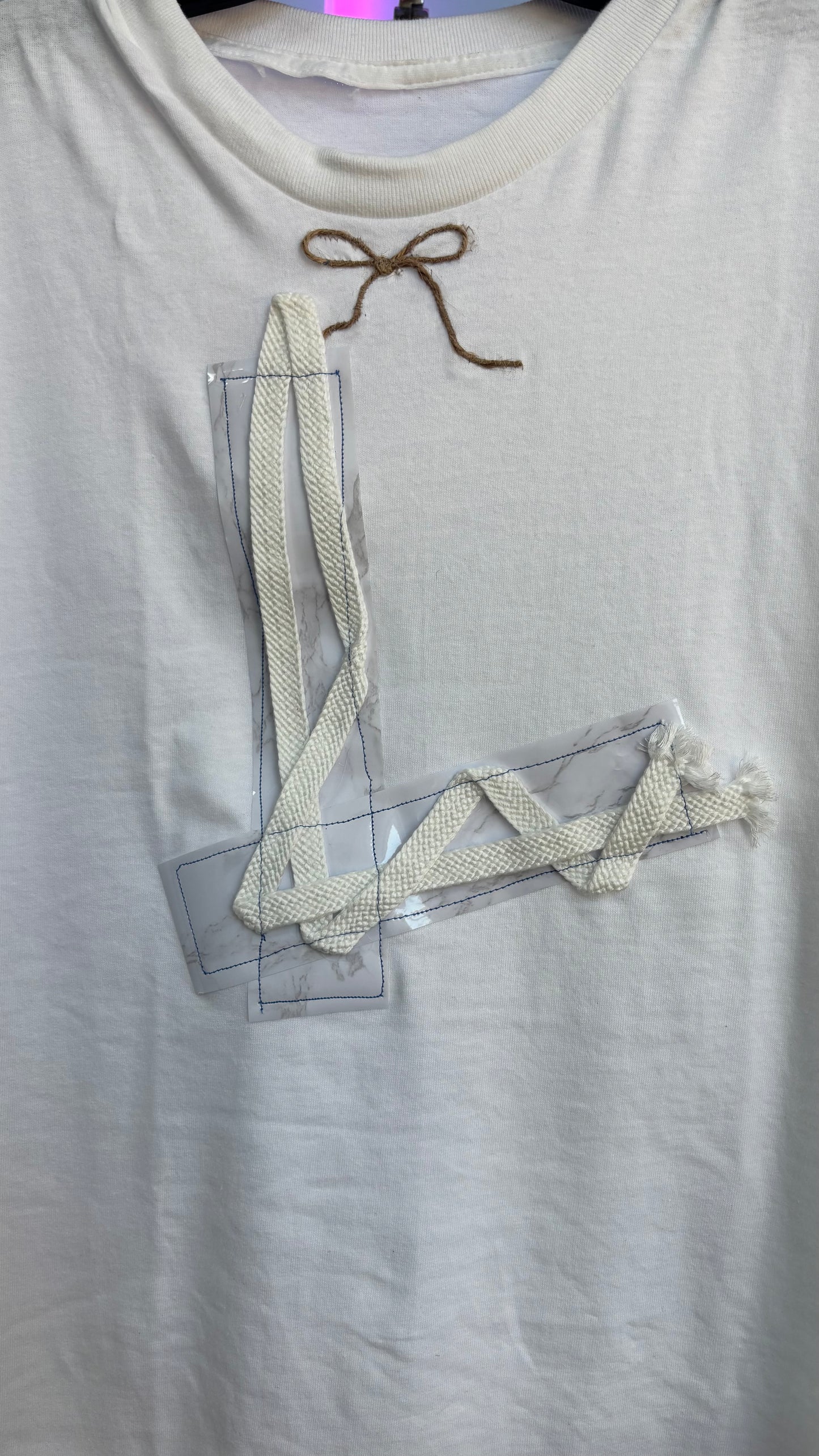 Lux1 malibu Stay afloat (white) t shirt